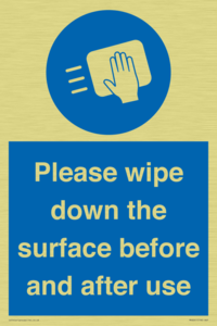 Please wipe down the surface before and after use